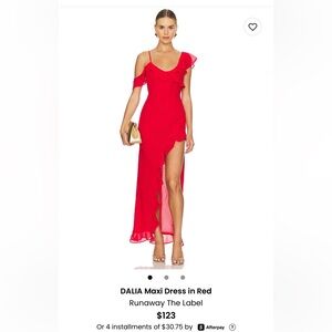REVOLVE Runaway the Label Red Maxi Formal Dress